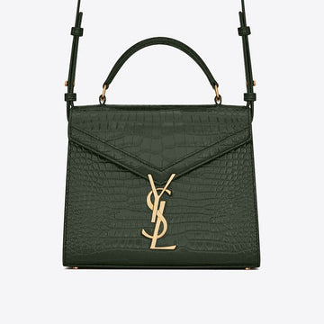 Saint Laurent Cassandra mini Embossed in Leather.